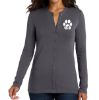 Picture of Women's Pawprint Embroidered Button Cardigan