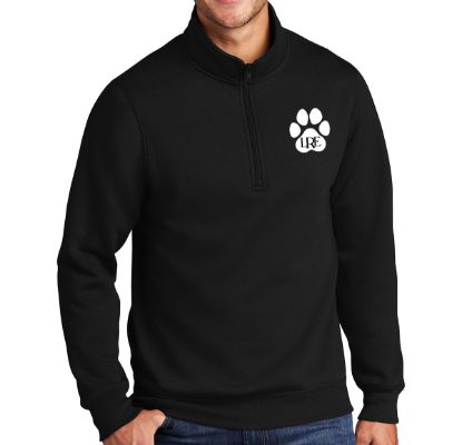 Picture of Adult Pawprint Embroidered 1/4 Zip Sweatshirt